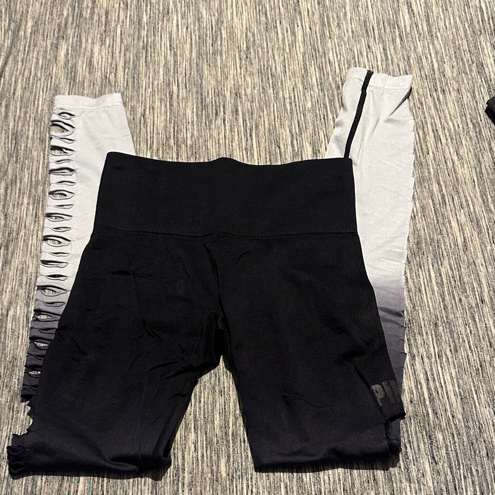 PINK women’s Black and Gray Leggings